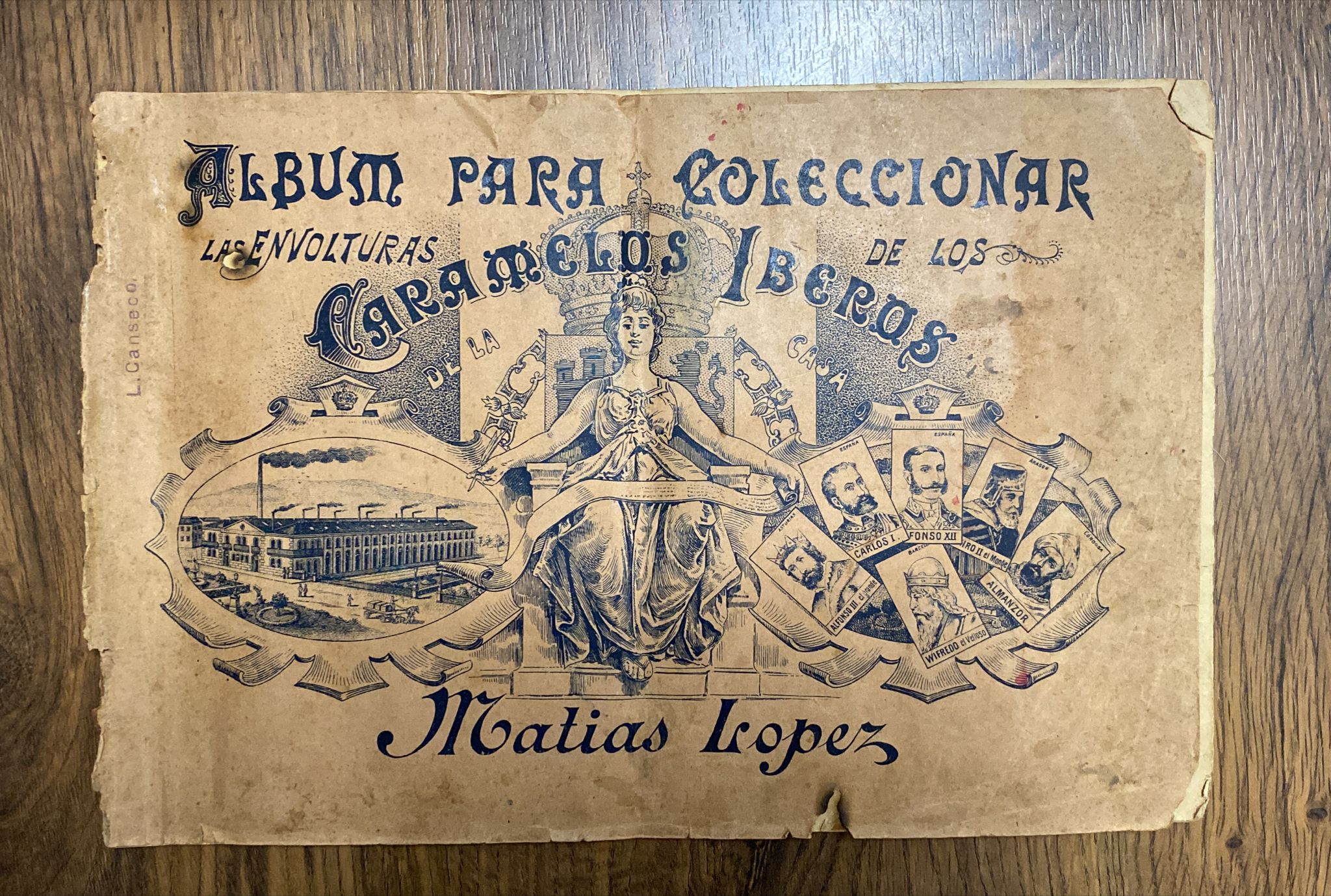 Álbum Caramelos Iberos. Matías López, 1912. Faltan 18 cromos