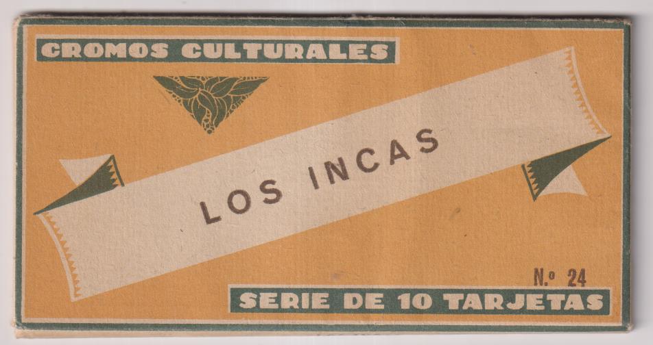 Los Incas. Cromos Culturales nº 24. Ediciones Barsal. 10 cromos