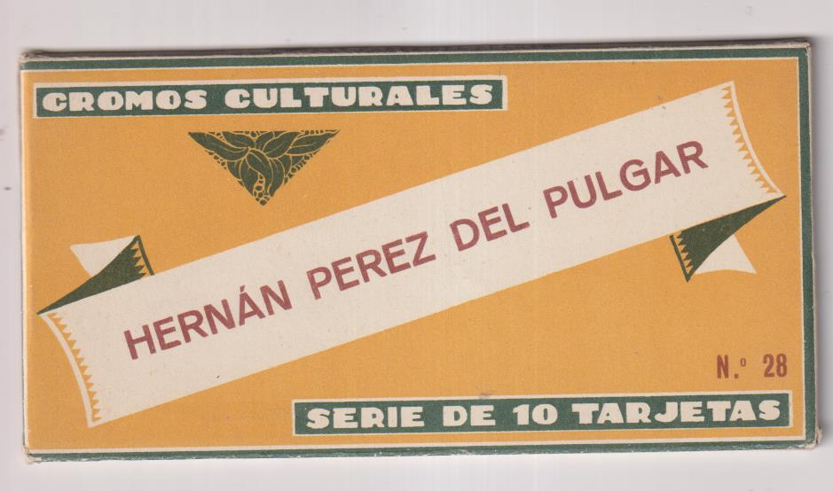 Hernán Pérez del Pulgar. Cromos Culturales nº 28. Ediciones Barsal, 10 cromos