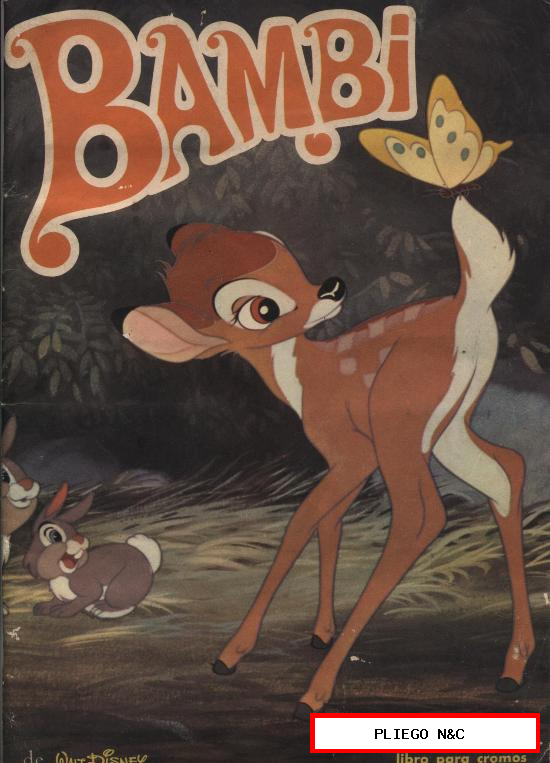 Bambi. Fher 1970. Tiene solo 75 cromos. Faltan: 1, 4, 5, 6, 8, 9, 1 11, 12, 13, 16, 17