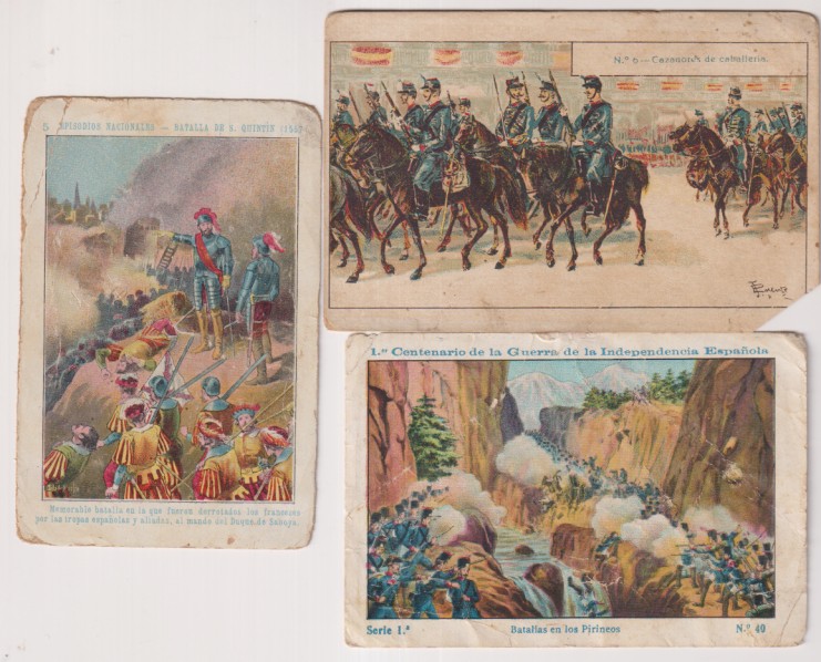 Lote de 3 Cromos: Centenario de la Guerra de la independencia nº 1