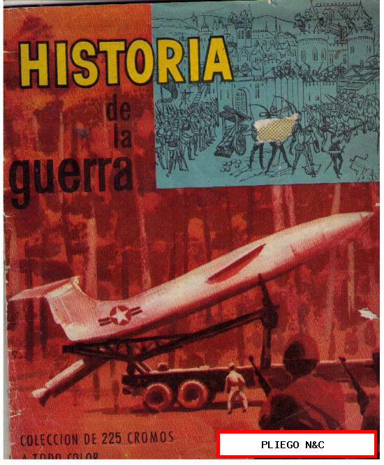 Historia de la Guerra. Edit. Ruiz Romero. Solo tiene 70 cromos