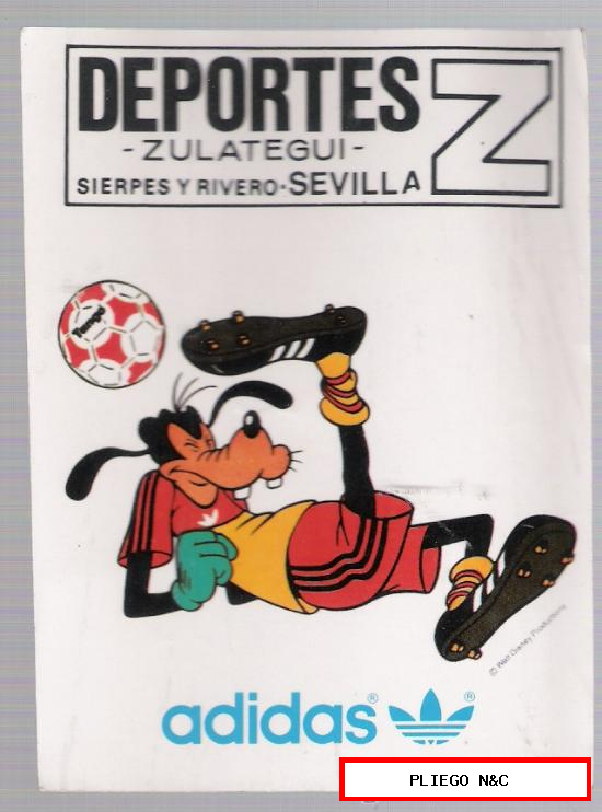 Deportes Z. Sevilla. Pegatina publicitaria de Adidas