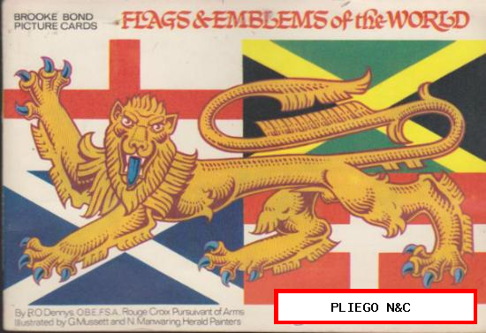 Flags & Emblems of the World. Banderas y escudos del Mundo. Completo 50 cromos