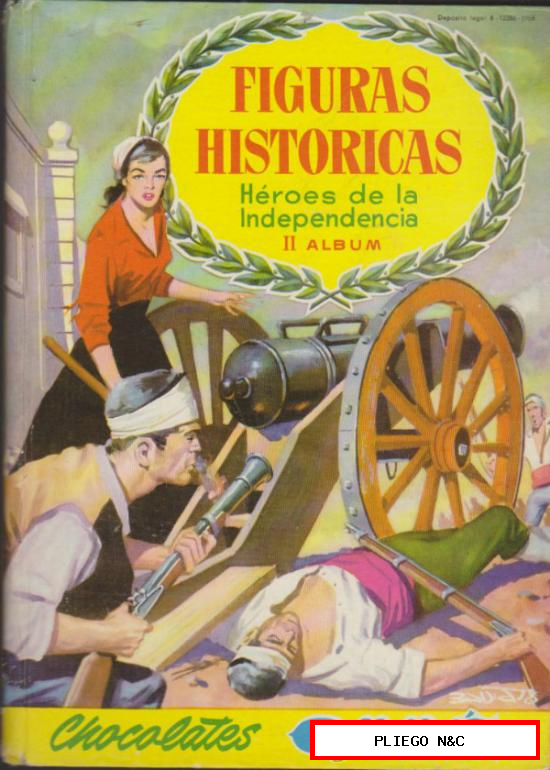 Figuras Históricas Héroes de la Independencia Álbum II. Tiene 69 cromos de 96