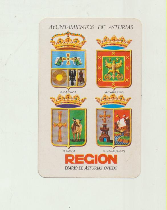 Calendario Fournier. Región. Diario de Asturias-Oviedo, 13 al 16. 1970