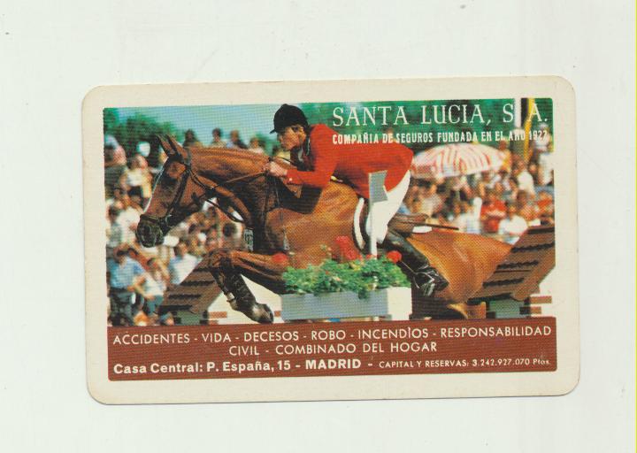 Calendario Fournier. Santa Lucia 1982