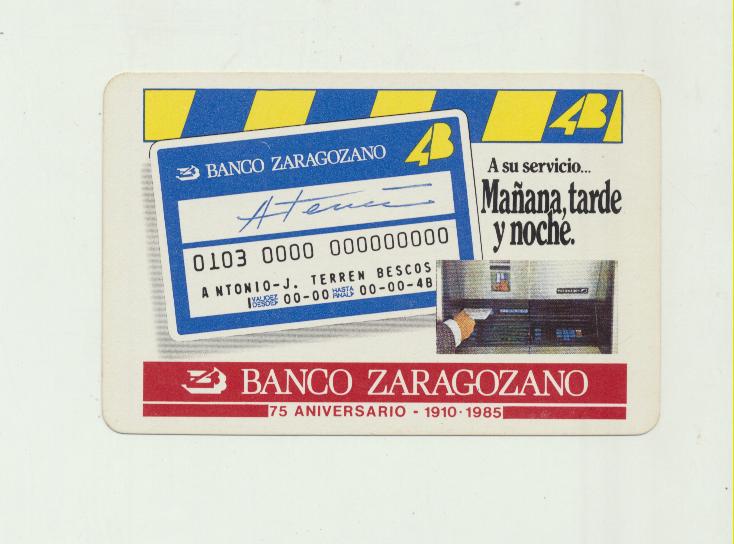 Calendario Fournier. Banco Zaragozano 1985