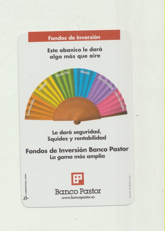 Calendario Fournier. Banco Pastor 2001