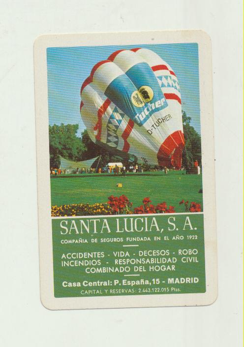 Calendario Fournier. Santa Lucia 1981