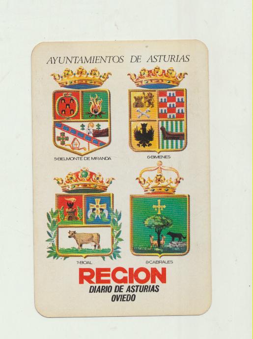Calendario Fournier. Región. Diario de Asturias-Oviedo, 5, 6, 7 y 8. 1969
