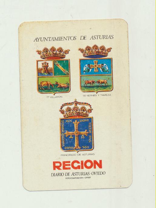 Calendario Fournier. Región. Diario de Asturias-Oviedo, 77 y 78. 1978