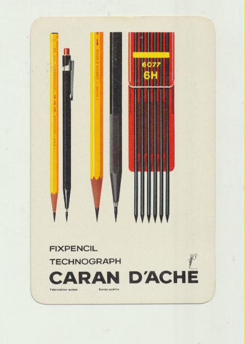 Calendario Fournier. Caran D´Ache 1966