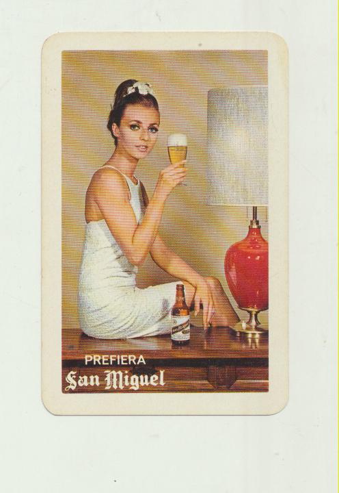 Calendario Fournier. Cerveza San Miguel 1967