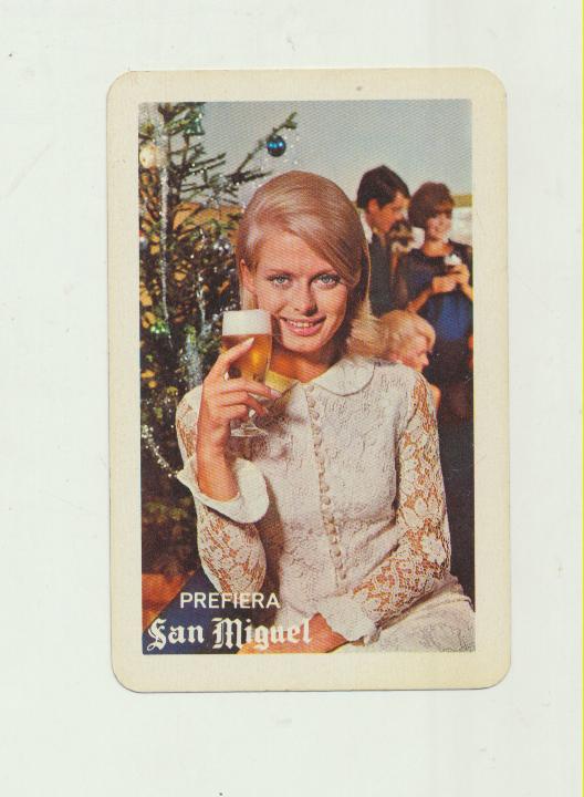 Calendario Fournier. Cerveza San Miguel 1966