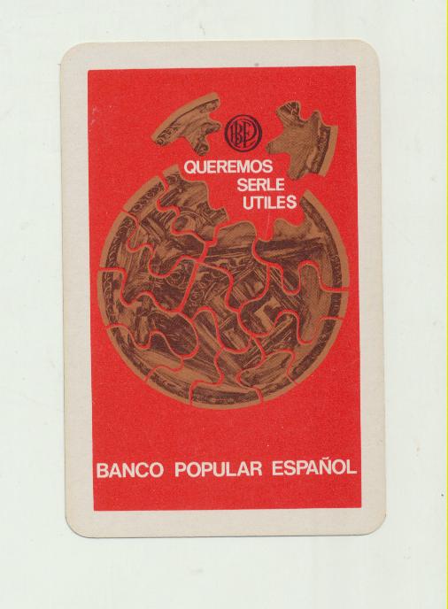 Calendario Fournier. Banco Popular Español 1970