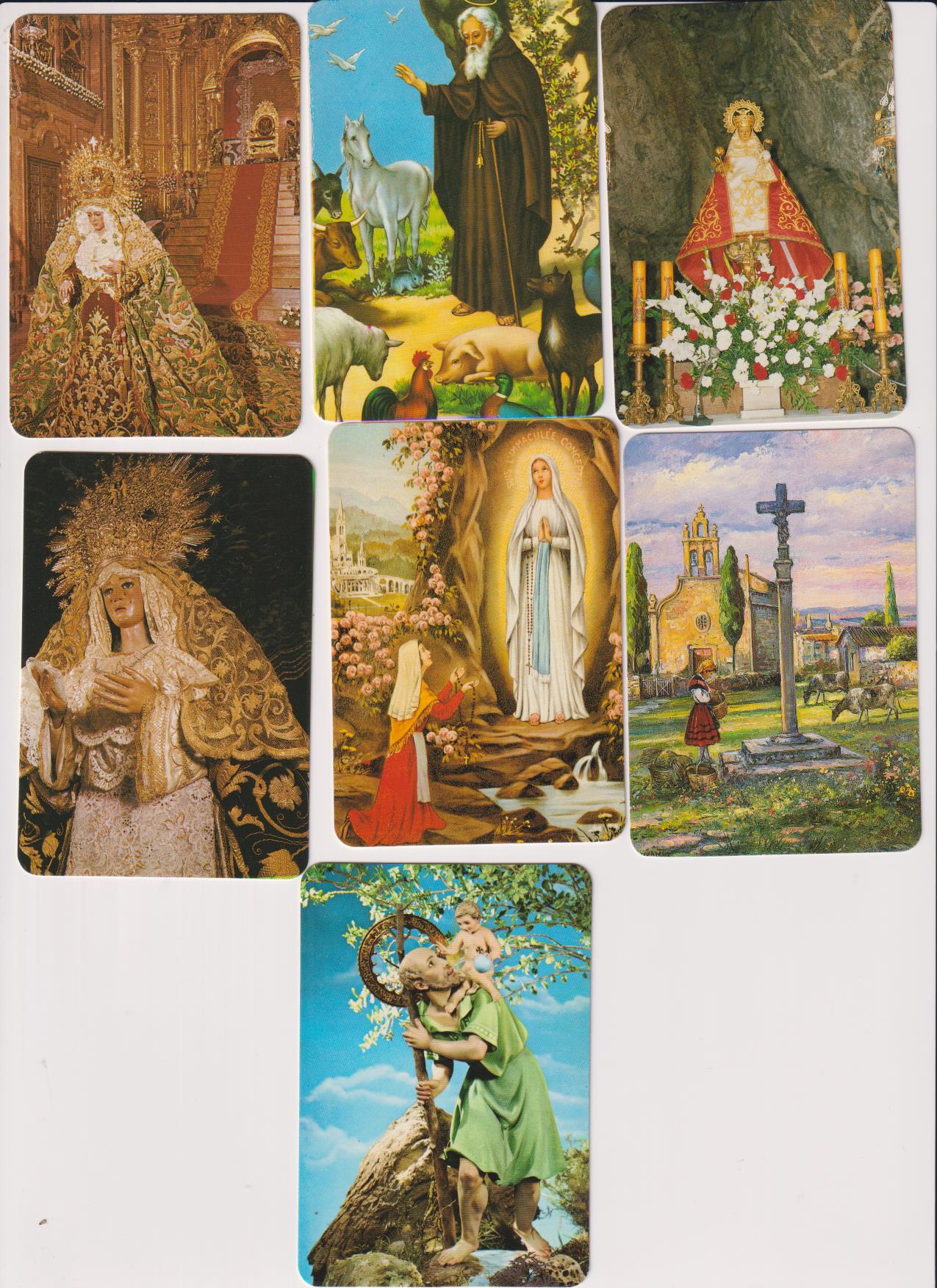 Lote de 7 Calendarios EGC.(Religiosos) Año 1997