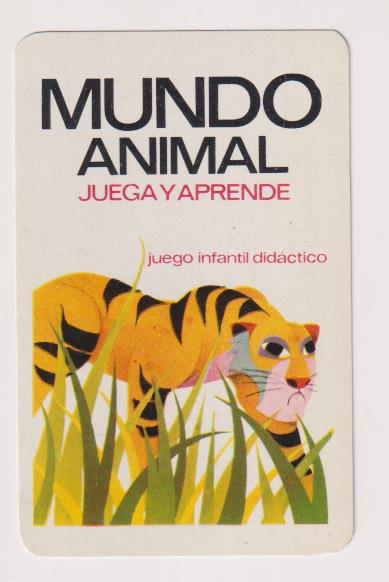 Mundo Animal. Juega y Aprende. Calendario Comas 1978