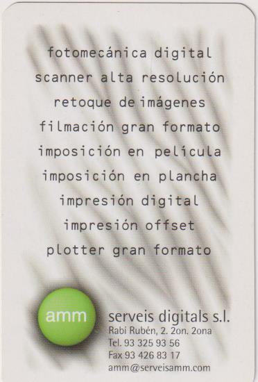 Calendario Comas, AMM Serveis digitals 2002