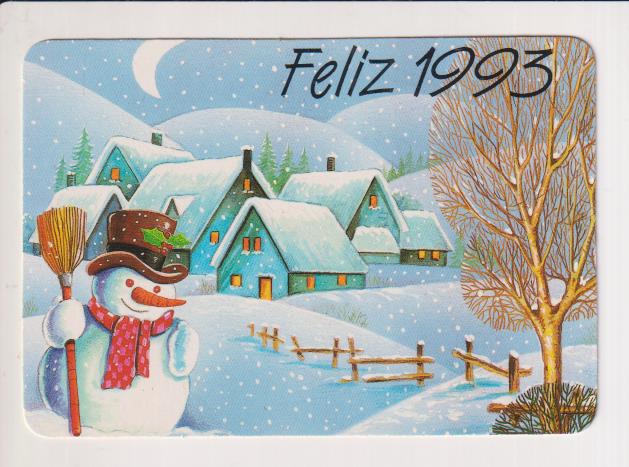Feliz 1993. Calendario. Publicidad de juan Luis Peletero. madrid