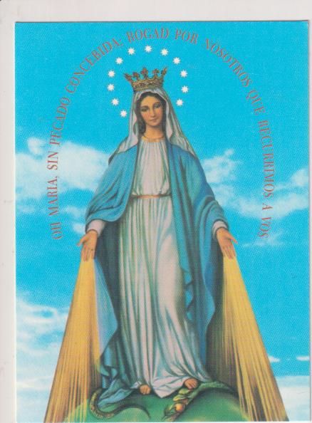 Inmaculada. Calendario para 1993. padres Paules
