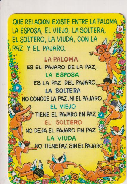 Calendario Adivinanzas para 1993. Publicidad de Cohelo. Llana de Brujas (Murcia)