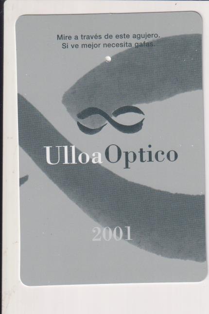 Calendario Ulloa óptico 2001