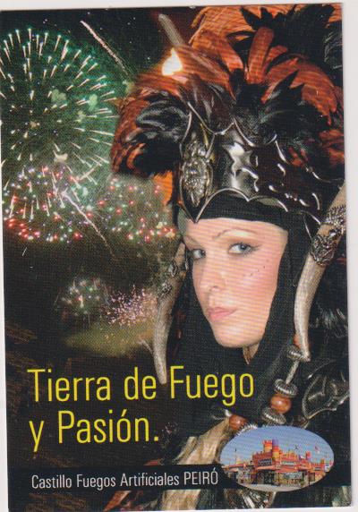 calendario 2009. tierra de fuego y pasión. castillo de fuegos artificiales peiró. elche