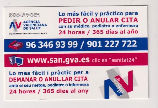 calendario 2010. agencia valenciana de salud