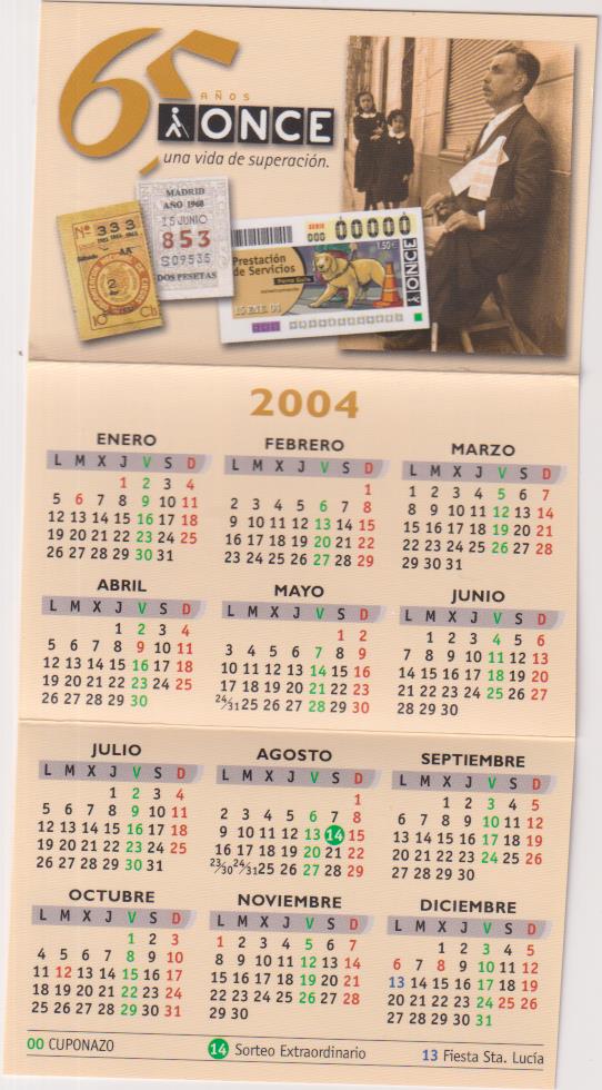 calendario once 2004-2005. tríptico