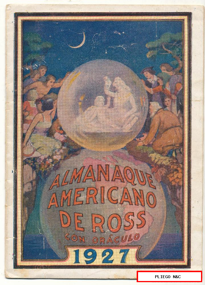 almanaque americano de Ross con oráculo. 1927. 18,5x13,5