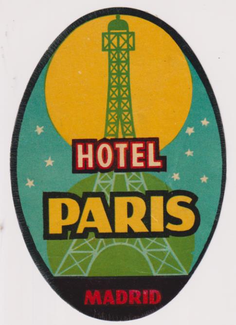 Hotel Paris. Madrid
