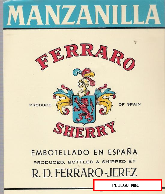 Manzanilla Ferraro. Jerez