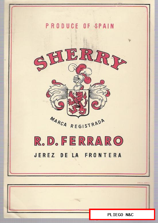 Sherry R. D. Ferraro. Jerez