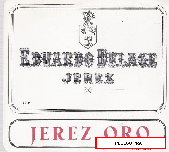 Jerez Oro. Eduardo Delage