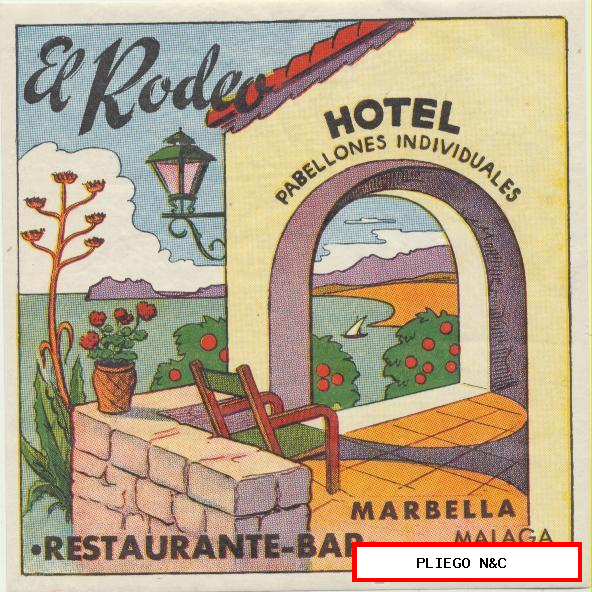 Etiqueta. Hotel El Rodeo-Marbella