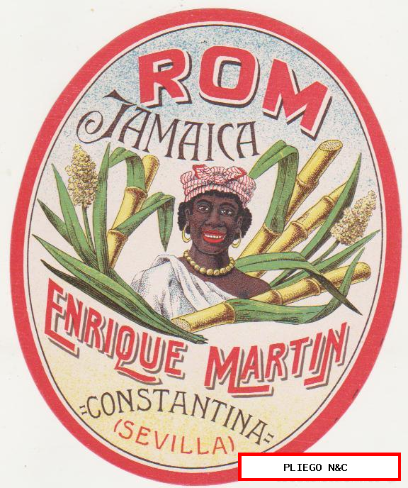 etiqueta. Rom Jamaica enrique martín-Constantina