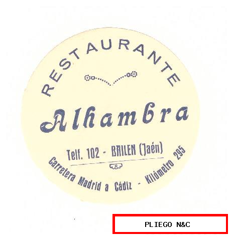 restaurante alhambra. Bailén