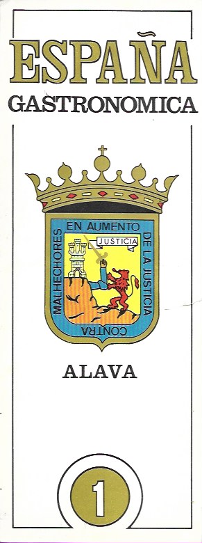 España Gastronómica. 3 fichas. Álava, Albacete y León. Seguril/Hoechst Ibérica, S.A.
