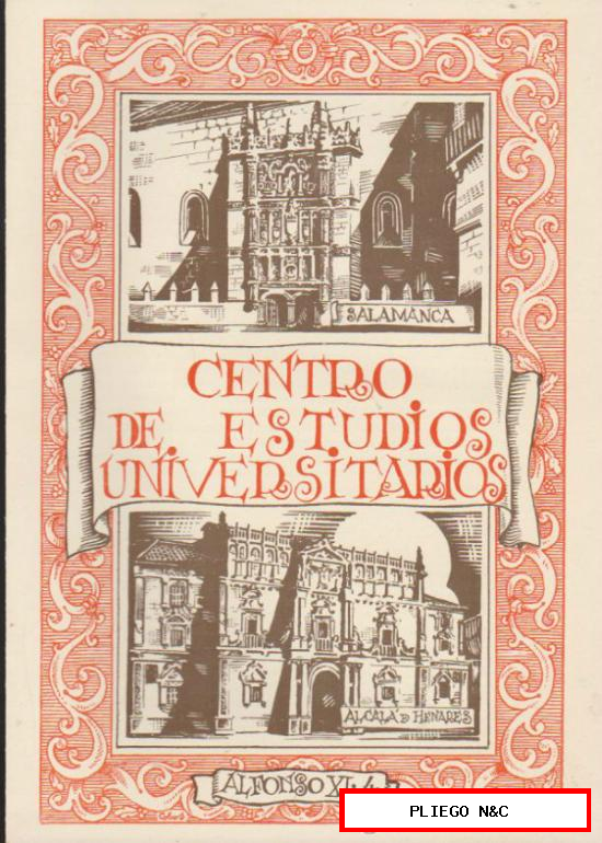 Centro de Estudios Universitarios Alfonso XI. Curso de 1933-34. (4 páginas)