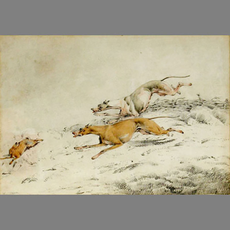 Henry Alken (Británico 1785-1851). La caza del conejo/ The Rabbit Hunt