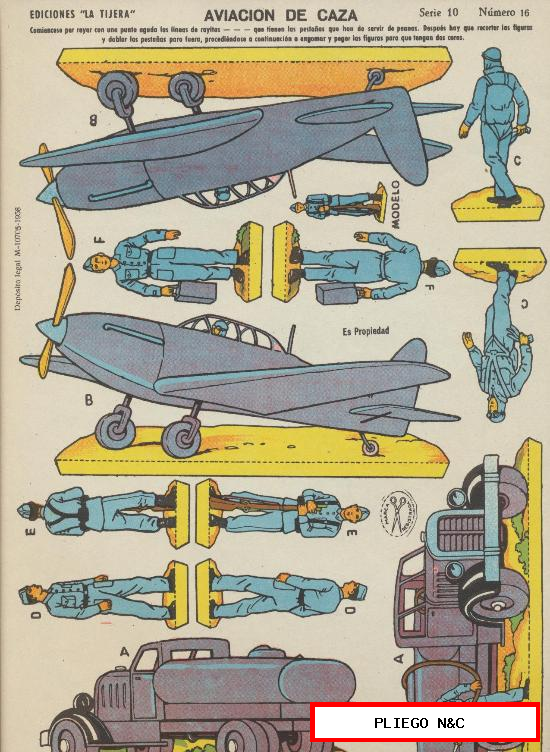 Aviación de Caza. (22,5x31) Ediciones la Tijera 1958