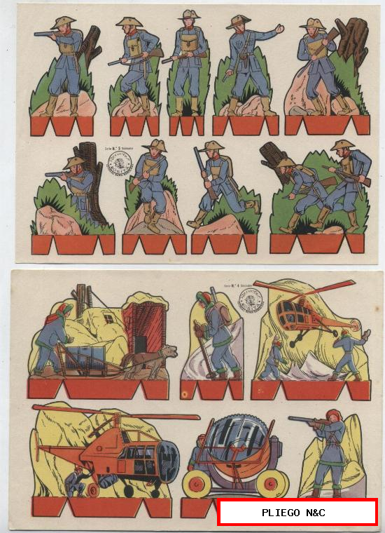 recortables rosita (12,5x17,5) lote de 2: números 3 y 4. Editorial roma