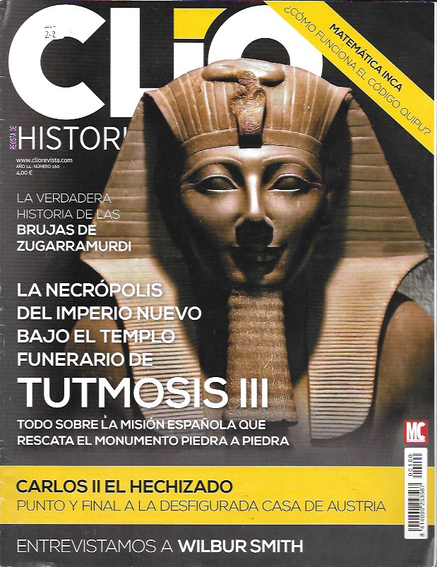 Clio, revista de Historia Nº 160. La necrópolis del imperio nuevo bajo el templo funerario de Tutmosis III