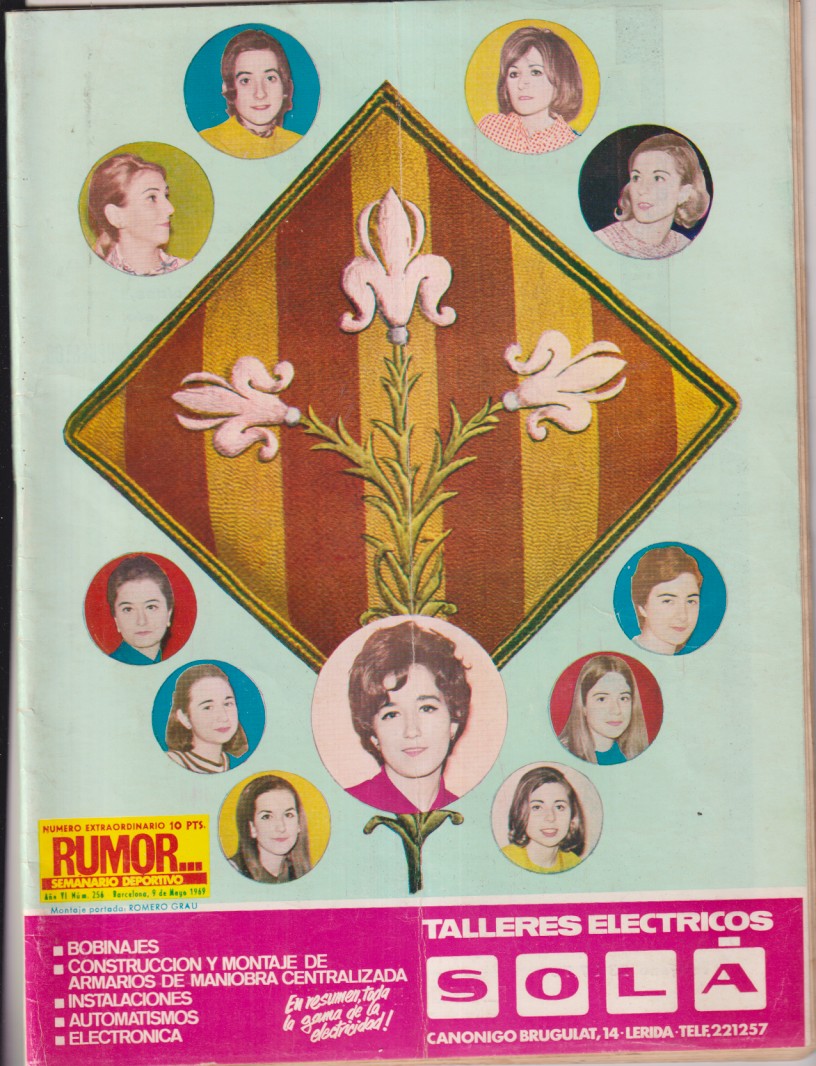 Rumor. Semanario deportivo nº 256. Barcelona 9 mayo 1969