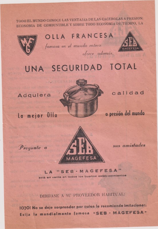 Publicidad de Seb Magefesa