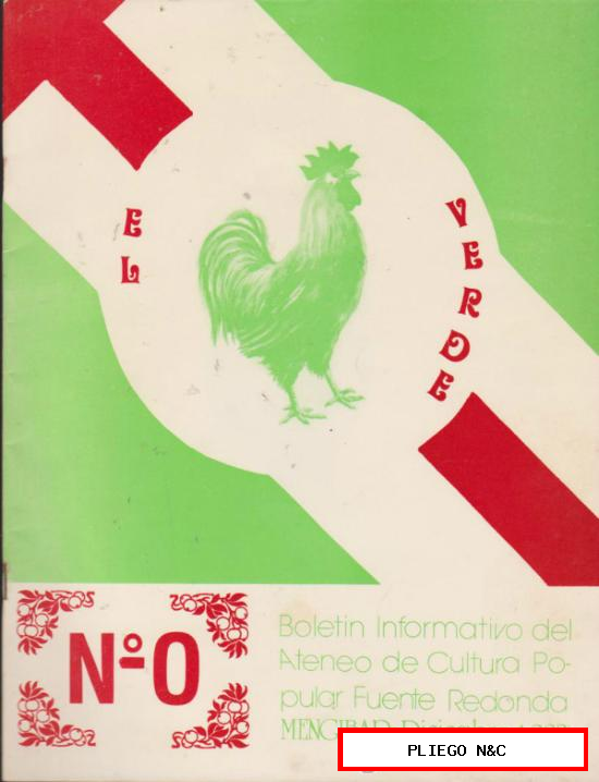 El Verde nº 0. Boletín informativo del Ateneo Fuente Redonda - Mengíbar 1983