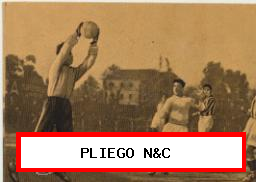 Foot-Ball. Campeonato de España 1922-23. Cromo-foto nº 15 (7x10) Chocolates-La fortuna-Cuartos de Final-Valencia-Sporting de Gijón