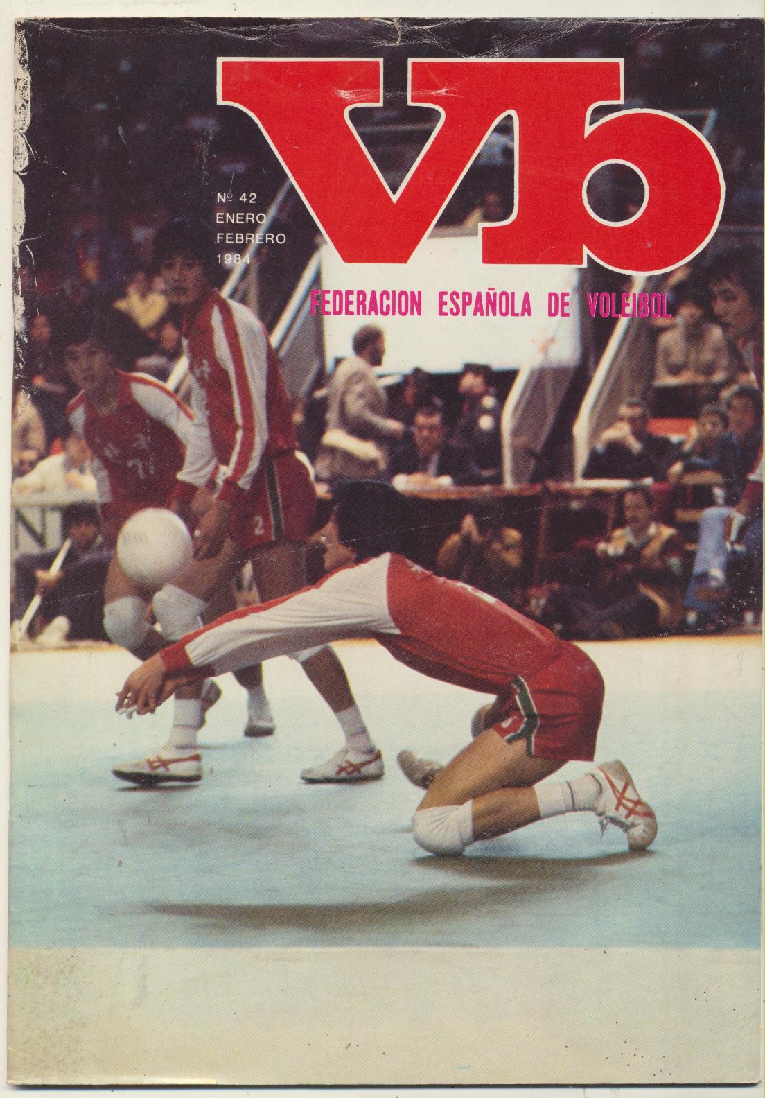 VB. Revista Federación Española de Voleibol nº 42. Enero Febrero de 1984