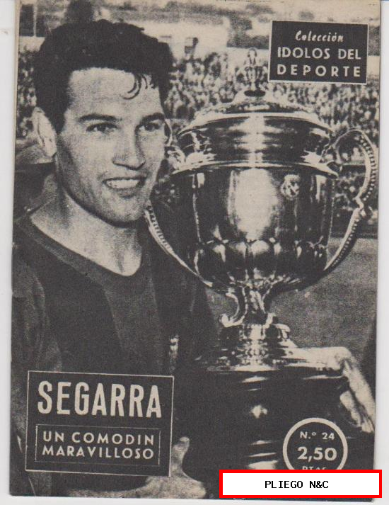 Colección Ídolos del Deporte nº 24. Segarra. Unión Distribuidora de Ediciones 1958